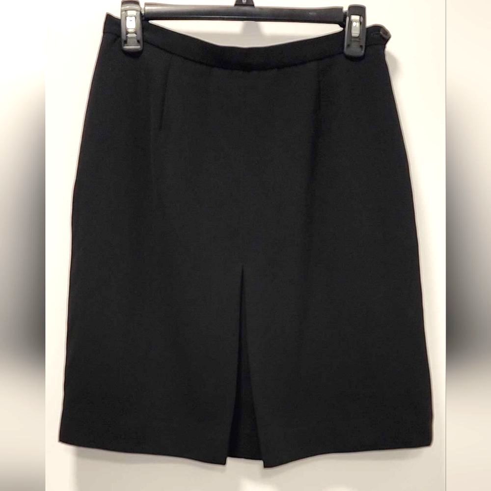 INC International Concepts Black Pencil Skirt with Front Slit Size - 8